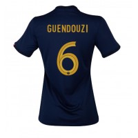 Camisa de Futebol França Matteo Guendouzi #6 Equipamento Principal Mulheres Mundo 2022 Manga Curta